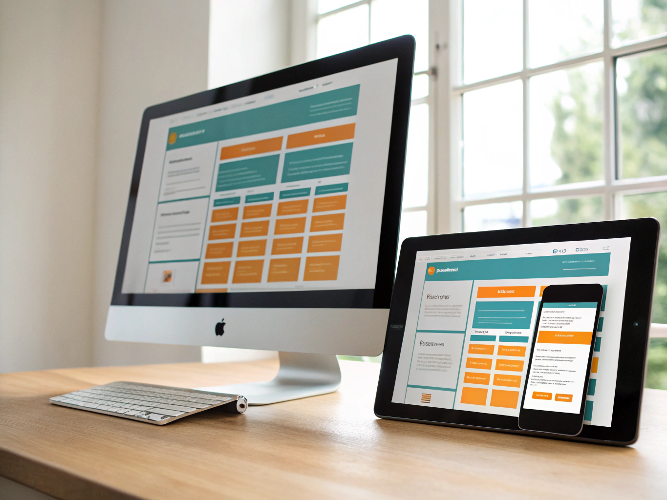 Mobile app comparison illustration